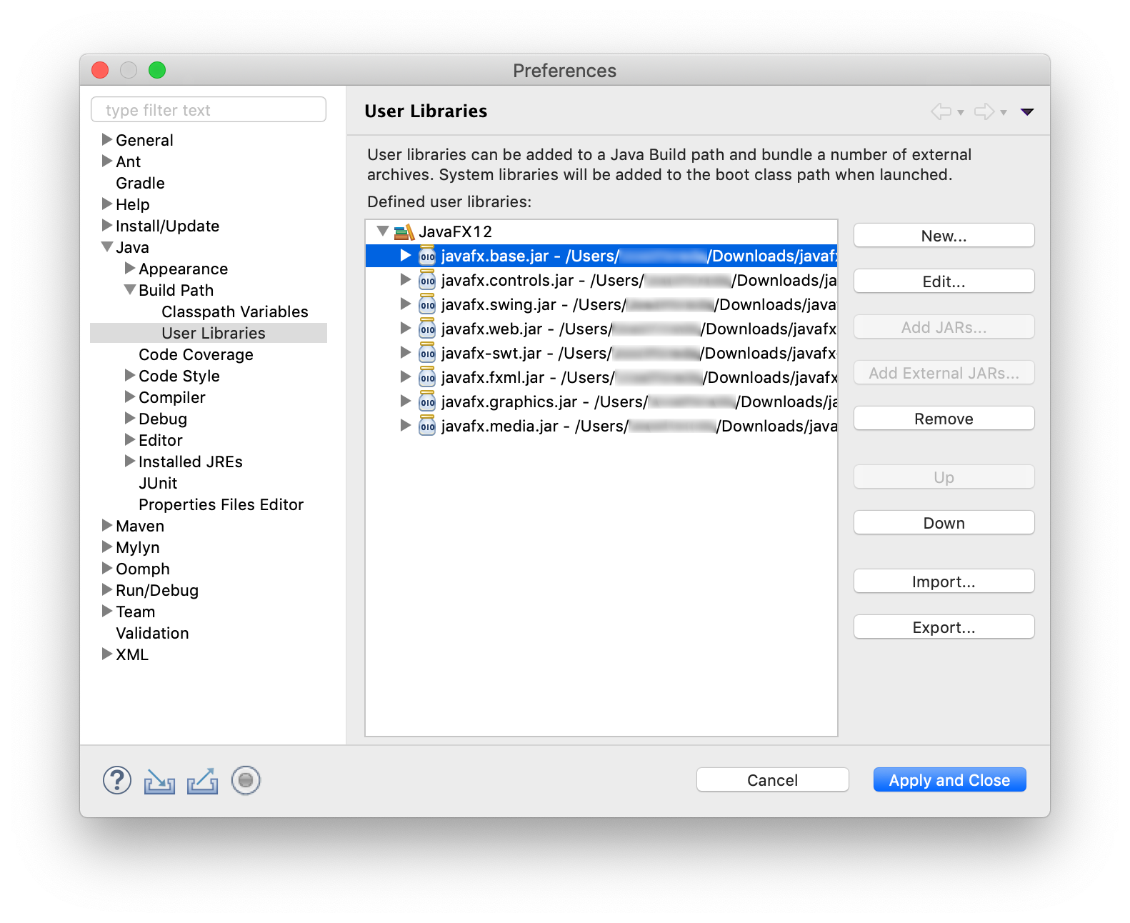 compiling java for mac